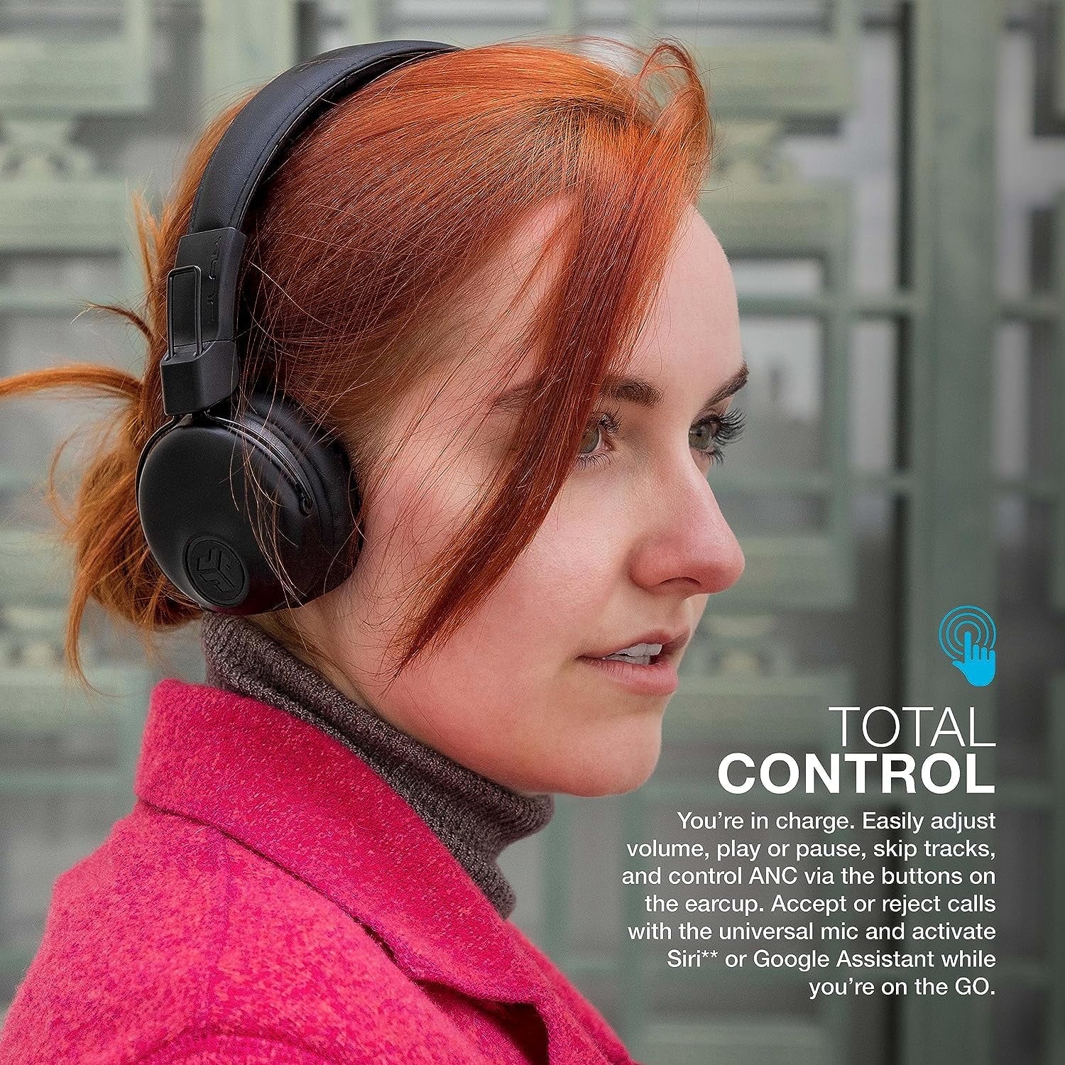Studio Bluetooth Wireless On-Ear Headphones | 30+ Hour Bluetooth 5 Playtime | EQ3 Sound | Ultra-Plush Faux Leather & Cloud Foam Cushions | Track and Volume Controls | Black