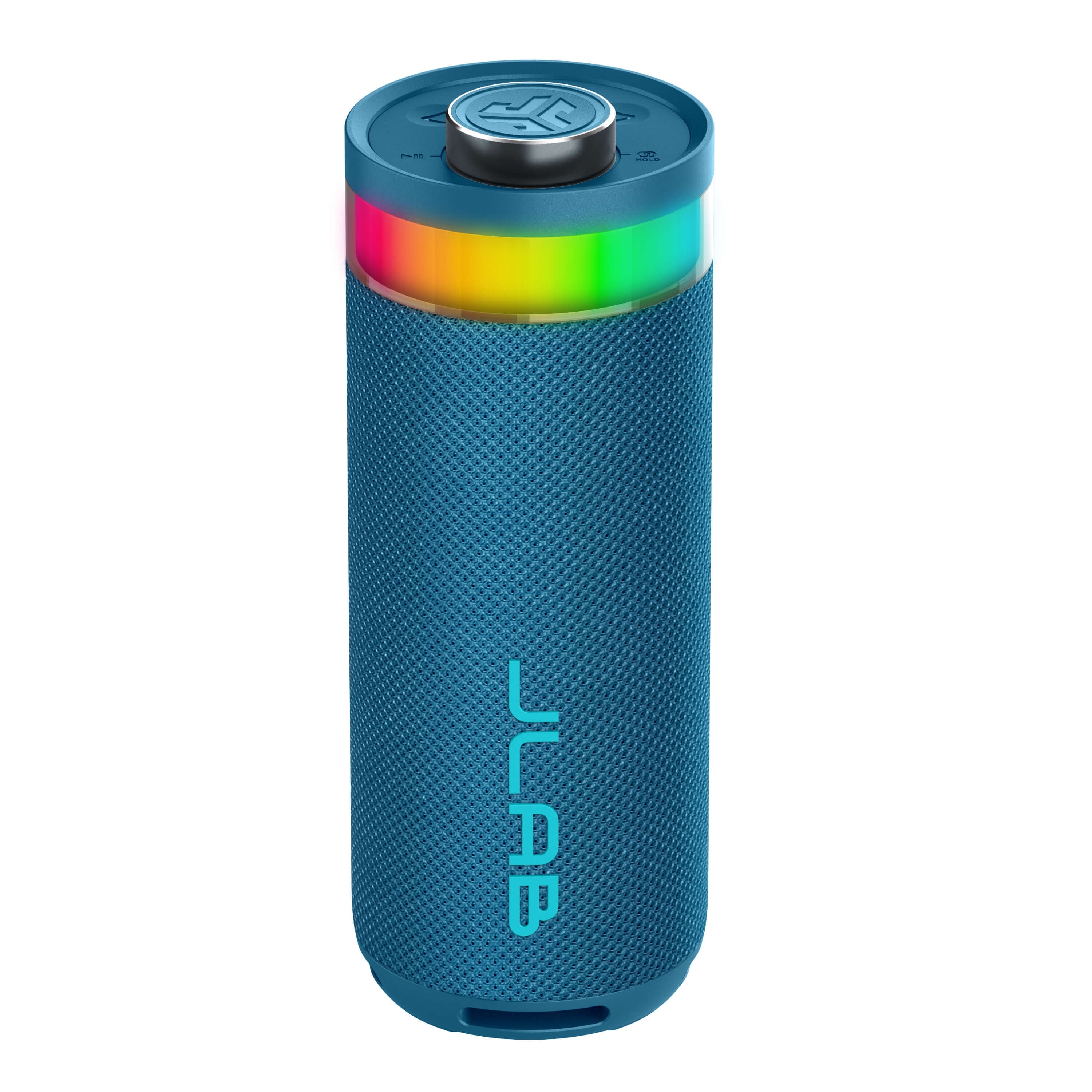 GO Party Speaker - Navy; Bluetooth Portable Speaker with RGB Lighting, 10W