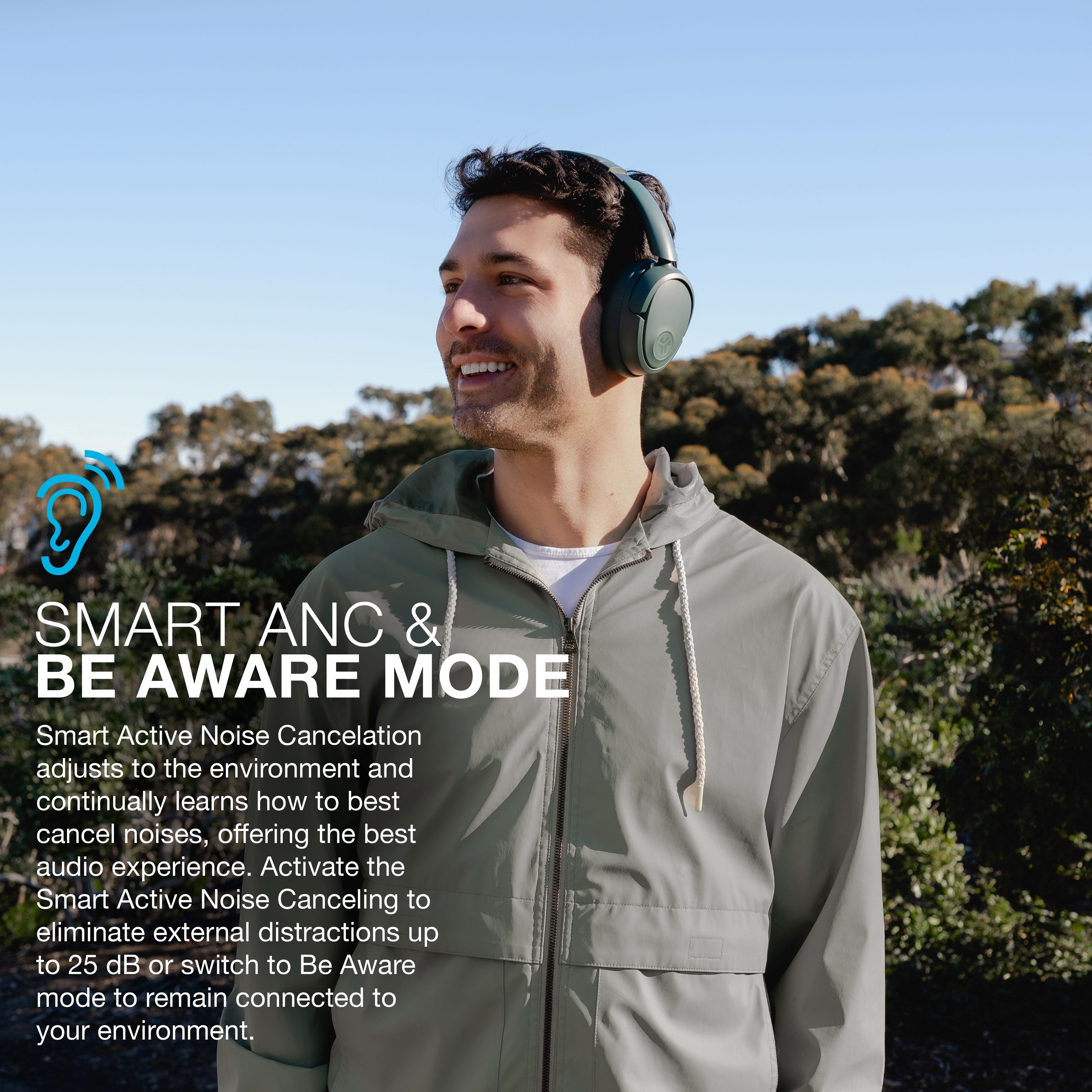 Jbuds Lux Active Noise Cancellation Bluetooth Headphones