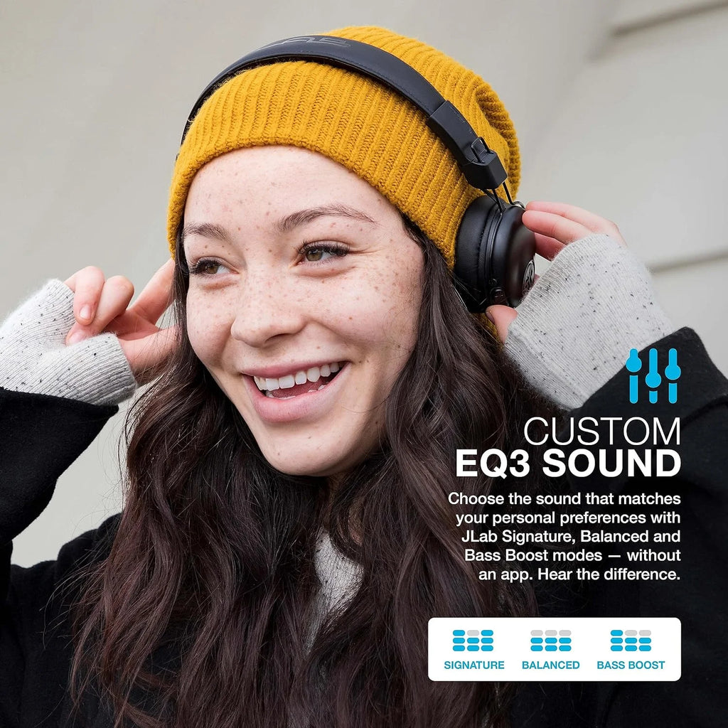 Studio Bluetooth Wireless On-Ear Headphones | 30+ Hour Bluetooth 5 Playtime | EQ3 Sound | Ultra-Plush Faux Leather & Cloud Foam Cushions | Track and Volume Controls | Black
