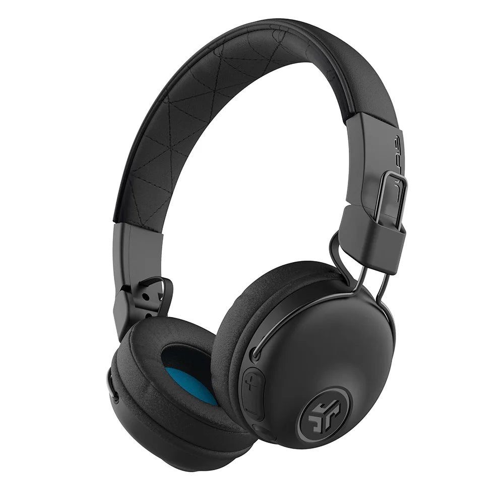 Studio Bluetooth Wireless On-Ear Headphones | 30+ Hour Bluetooth 5 Playtime | EQ3 Sound | Ultra-Plush Faux Leather & Cloud Foam Cushions | Track and Volume Controls | Black